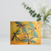 Dragonfly Haze Briefkaart (Staand voorkant)