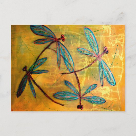 Dragonfly Haze Briefkaart (Voorkant)