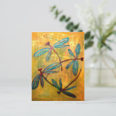 Dragonfly Haze Briefkaart (Staand voorkant)