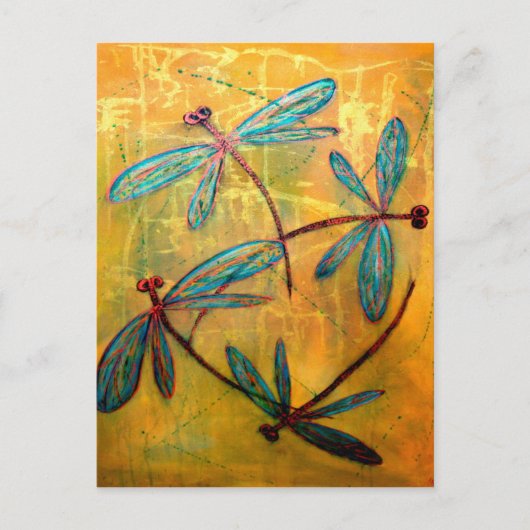 Dragonfly Haze Briefkaart (Voorkant)