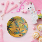 Dragonfly Haze Papieren Bordje (Feest)