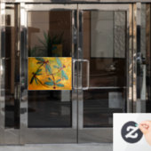 Dragonfly Haze Raamsticker (Kantoordeur)