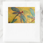 Dragonfly Haze Rechthoekige Sticker (Tas)
