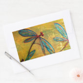Dragonfly Haze Rechthoekige Sticker (Envelop)