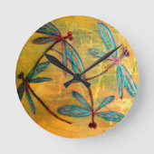 Dragonfly Haze Ronde Klok (Voorkant)