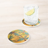 Dragonfly Haze Zandsteen Onderzetter (Zijkant)