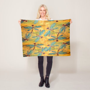 Dragonfly Hazen Fleece Deken