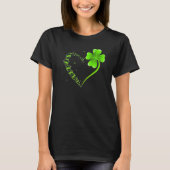 Dragonfly heart Shamrock Heart Clover Happy St. Pa T-shirt (Voorkant)