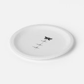 Dragonfly Heartbeat EKG Pulse Nature Insect Dragon Papieren Bordje (Gekanteld)