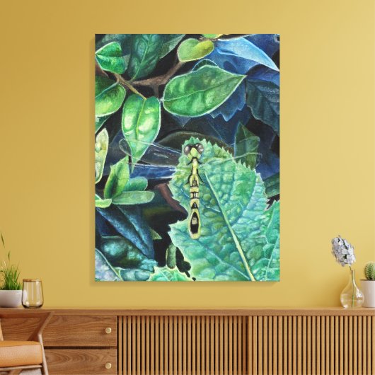 Dragonfly herinneringen canvas afdruk (Insitu (Woonkamer))
