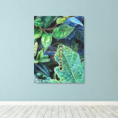 Dragonfly herinneringen canvas afdruk (Insitu (Houten vloer))