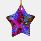 Dragonfly Hippy Flit Keramisch Ornament (Rechts)