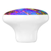 Dragonfly Hippy Flit Keramische Knop (Zijkant)