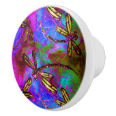 Dragonfly Hippy Flit Keramische Knop (Rechts)