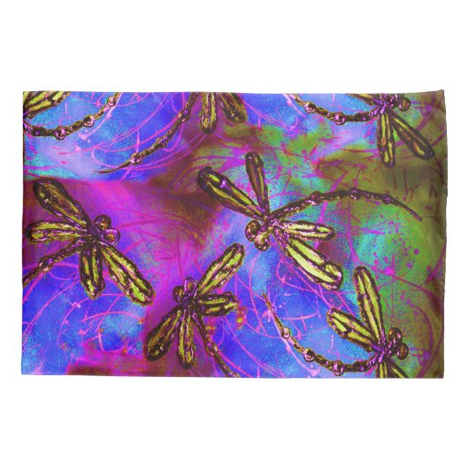 Dragonfly Hippy Flit Kussensloop (Achterkant)