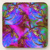 Dragonfly Hippy Flit Onderzetter (Voorkant)