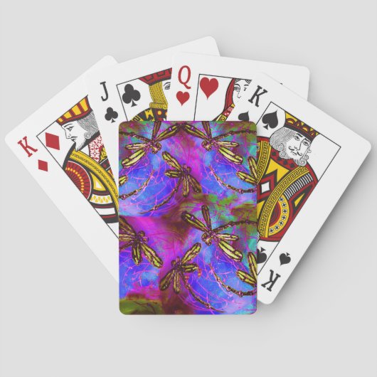 Dragonfly Hippy Flit Speelkaarten (Achterkant)