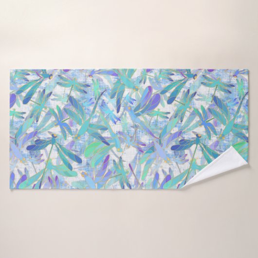 Dragonfly Holiday | Wit Badhanddoek (Badhanddoek)