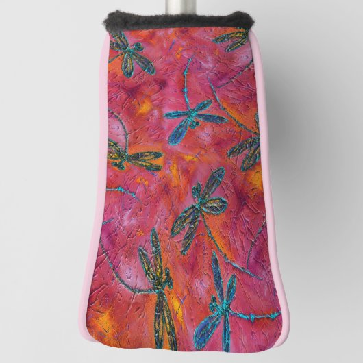 Dragonfly Hot Fuchsia Golfheadcover (Draai 90)