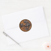 Dragonfly & Humming Bird Ronde Sticker (Envelop)