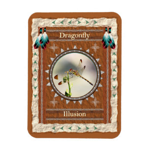 Dragonfly - Illusion - Vinyl Flexi Magnet Magneet