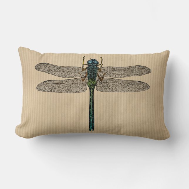  dragonfly-illustratie kussen (Voorkant)