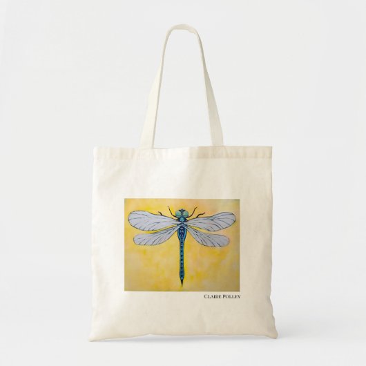 dragonfly illustration Canvas tas (Voorkant)