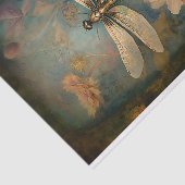 Dragonfly in Bloemen 2 Decoupage Papier (Detail)