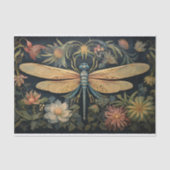 Dragonfly in Bloemen 5 Decoupage Papier (Voorkant)