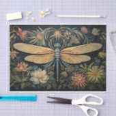 Dragonfly in Bloemen 5 Decoupage Papier (Craft)