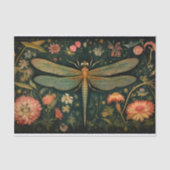 Dragonfly in Bloemen 6 Decoupage Papier (Voorkant)