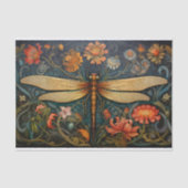 Dragonfly in Bloemen 8 Decoupage Papier (Voorkant)