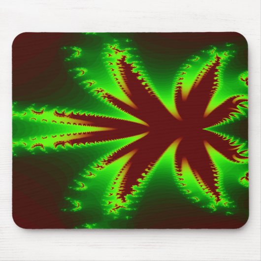 Dragonfly in de vlammen Mousepad Muismat (Voorkant)