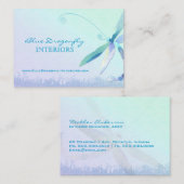 Dragonfly in dromerig veld uniek visitekaartje (Voorkant / Achterkant)