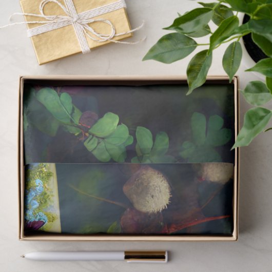 Dragonfly in een kleurrijke tuin tissuepapier (Geschenk)