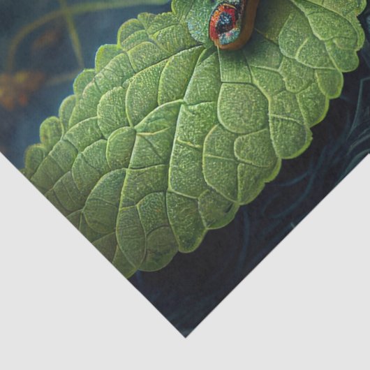 Dragonfly in een kleurrijke tuinontvlechting tissuepapier (Detail)