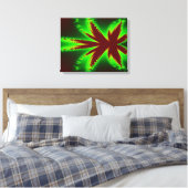 Dragonfly in Flames Canvas Print (Insitu (Slaapkamer))