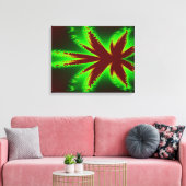 Dragonfly in Flames Canvas Print (Insitu (Woonkamer))
