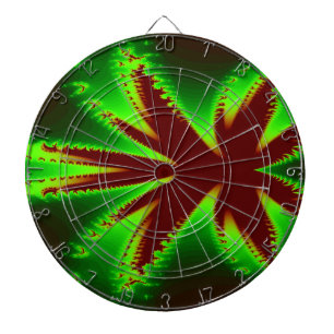 Dragonfly in Flames Fractal Dart Board Dartbord