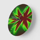 Dragonfly in Flames Wall Clock Ronde Klok (Hoek)