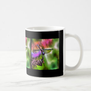 Dragonfly in groen en blauw realistische schilderi koffiemok
