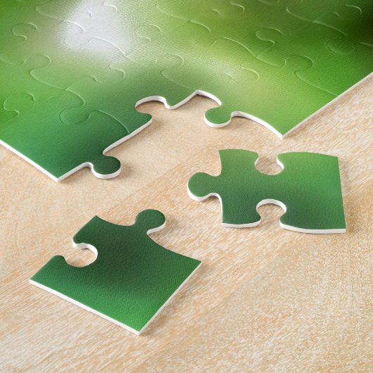 Dragonfly in groen en blauw realistische schilderi legpuzzel (Zijkant)