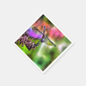 Dragonfly in groen en blauw realistische schilderi servetten (Hoek)