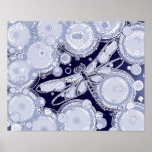 Dragonfly in het Poster Sky