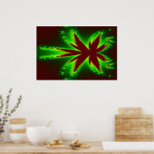 Dragonfly in het Poster van vlammen (Keuken)