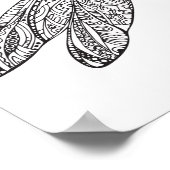 Dragonfly in stijl 2 poster (Hoek)