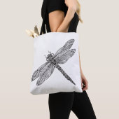 Dragonfly in stijl 2 tote bag (Dichtbij)