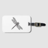 Dragonfly in stijl bagagelabel (Voorkant (horizontaal))