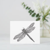 Dragonfly in stijl briefkaart (Staand voorkant)