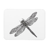 Dragonfly in stijl magneet (Horizontaal)